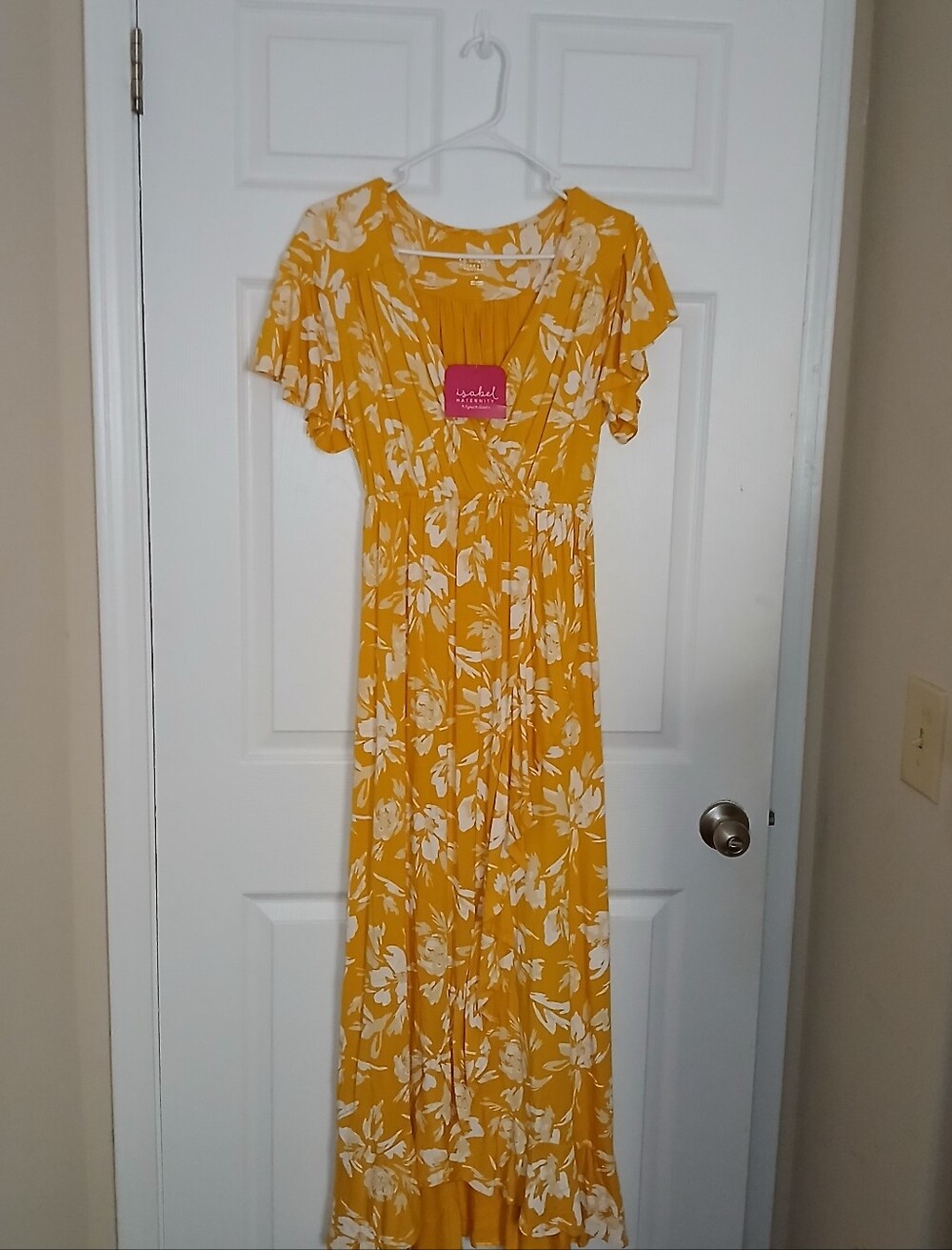 Isabel Maternity by Ingrid & Isabel Yellow Floral Maxi Dress
